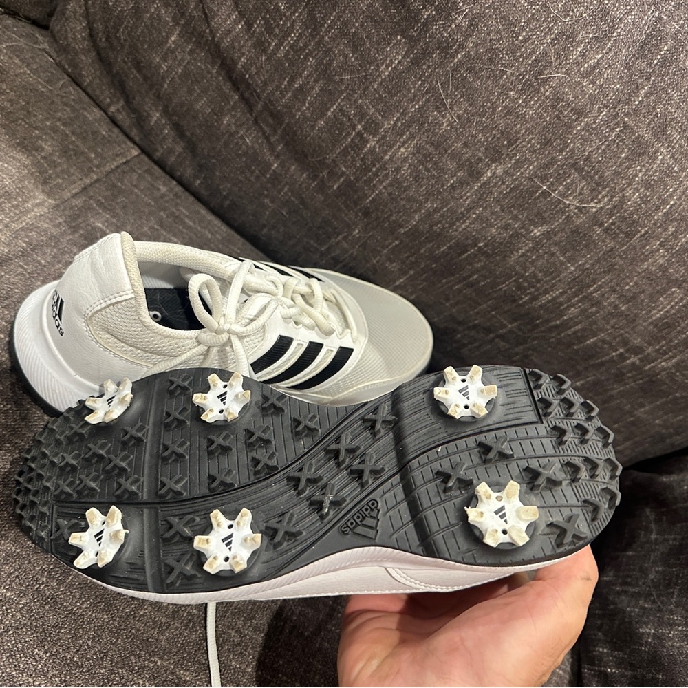 Adidas men White Golf Shoes us8